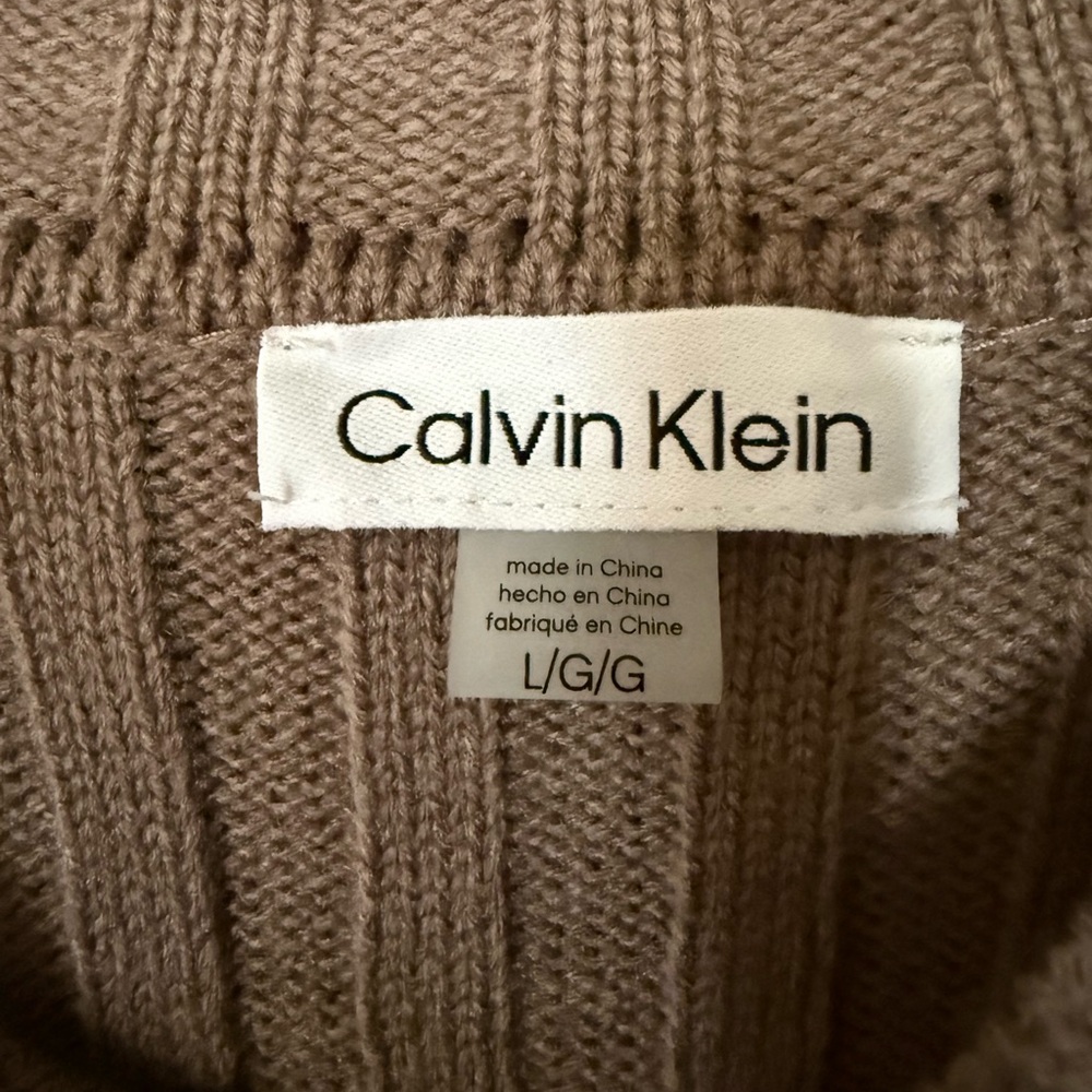 NWT Calvin Klein Sweater Dress Women’s L - Picture 2 of 7